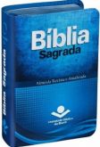 Bíblia Sagrada Edição de Bolso Capa Luxo Azul RA