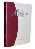 Biblia de Estudo Apologética Luxo Vinho/Pérola