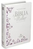 A Bíblia da Mulher Formato Grande Branca Com Sobrecapa Plástica e Com Indice RC