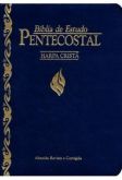 Bíblia de Estudo Pentecostal Pequena Com Harpa Azul Com Indice